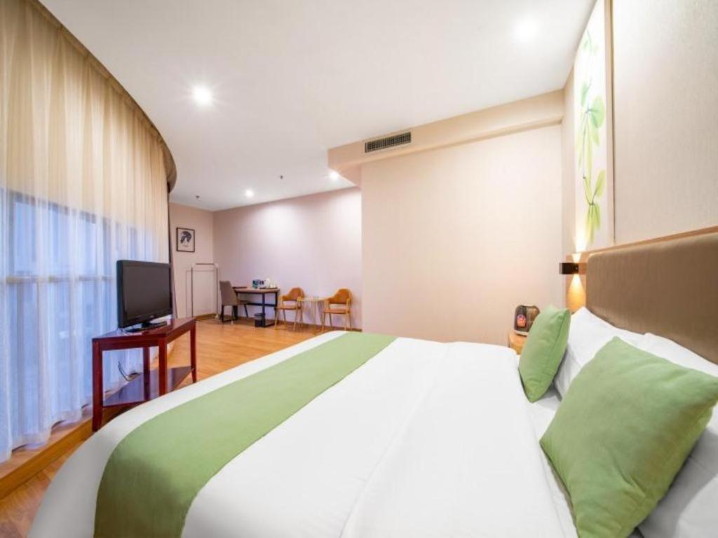 Greentree Inn Jining Yanzhou Jiuzhou Fangyuan Business Hotel Esterno foto