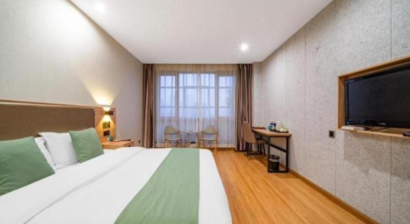 Greentree Inn Jining Yanzhou Jiuzhou Fangyuan Business Hotel Esterno foto