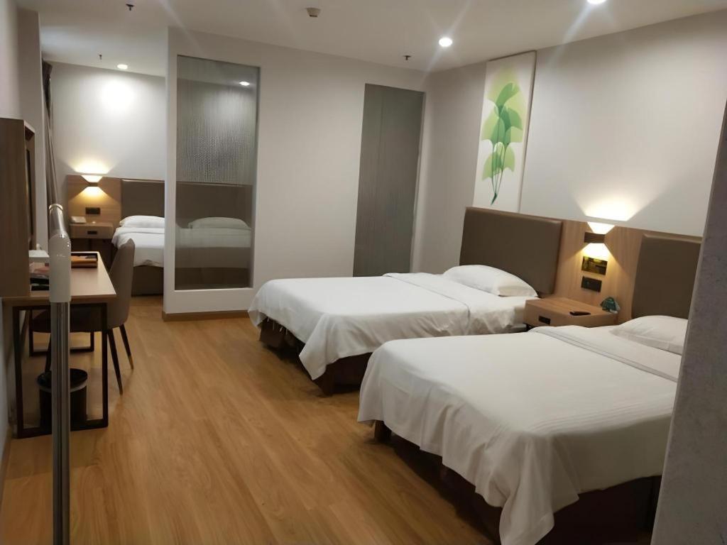 Greentree Inn Jining Yanzhou Jiuzhou Fangyuan Business Hotel Esterno foto