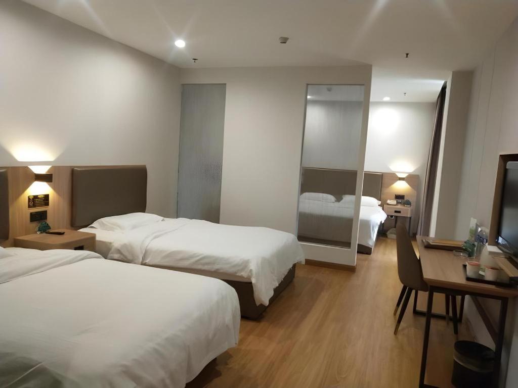 Greentree Inn Jining Yanzhou Jiuzhou Fangyuan Business Hotel Esterno foto